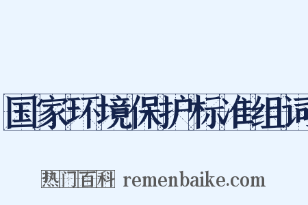 国家环境保护标准组词是什么意思的图片